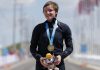 Kelly Catlin: cycling world champion suffered concussion in months before suicide