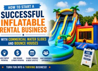 How to Start a Successful Inflatable Rental Business with Commercial Water Slides and Bounce Houses