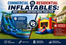 Commercial vs. Residential Inflatables: Why Quality Matters More Than Ever